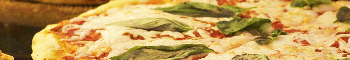 Eating Pizza at Villa Fresh Italian Kitchen restaurant in Merrimack, NH.